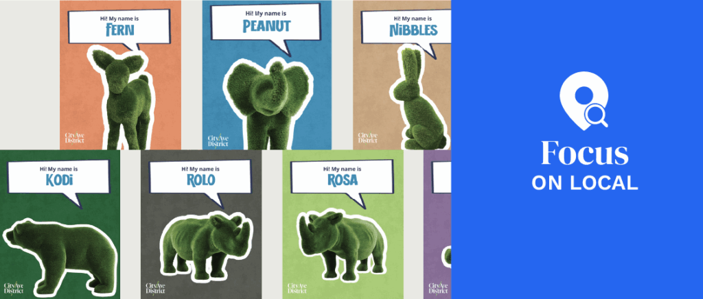 Name that topiary the City Ave District in Philadelphia