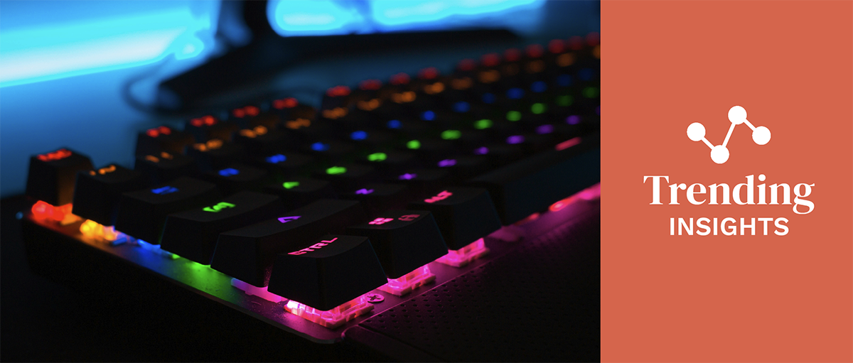 a gamers keyboard with lights